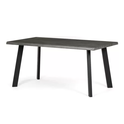 Étkezőasztal 160 × 90 cm MDF szürke tölgy GREY