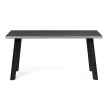 Étkezőasztal 160 × 90 cm MDF szürke tölgy GREY