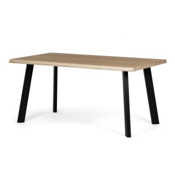 Étkezőasztal 160 × 90 cm MDF vad tölgy OAK