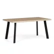 Étkezőasztal 160 × 90 cm MDF vad tölgy OAK