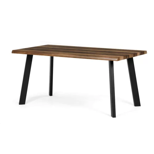 Étkezőasztal 160 × 90 cm MDF öreg fa OLW