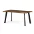 Étkezőasztal 160 × 90 cm MDF öreg fa OLW