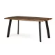 Étkezőasztal 160 × 90 cm MDF öreg fa OLW