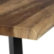 Étkezőasztal 160 × 90 cm MDF öreg fa OLW