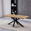 Étkezőasztal Vadtölgy/Fekete Színben. 180x90cm. HT-F4618 OLW