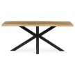 Étkezőasztal Vadtölgy/Fekete Színben. 180x90cm. HT-F4618 OLW