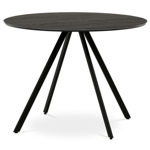 Kerek étkezőasztal 100x100cm, laminált, szürke tölgy, HT-R5010 GREY