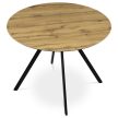 Kerek Étkezőasztal 100x100cm,  Tölgy Színben, HT-R5010 Oak