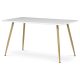 Étkezőasztal 140×80 cm, MDF, Fehér. HT-W1214 WT