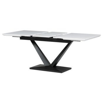   Bővíthető Étkezőasztal 140–180×85 cm, MDF, Fehér. HT-W1630 WT