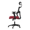 Vörös hálós irodai szék hintamechanikával. KA-B1025 BOR