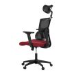 Vörös hálós irodai szék hintamechanikával. KA-B1025 BOR