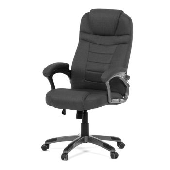   Irodai forgószék fekete szövet kárpitta, hintamechanizmussal, KA-C713 BK2