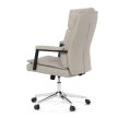 Irodai szék bézs műbőrrel. KA-D8104 SIL