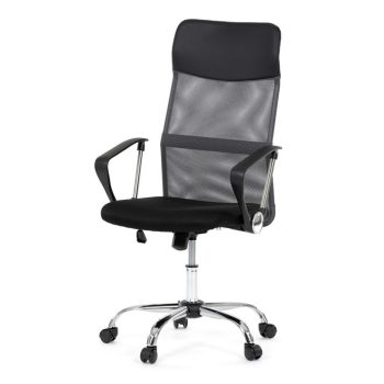   Irodai szék, hintamechanizmussal, szürke hálós anyag, KA-E305 GREY