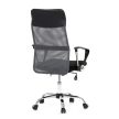 Irodai szék, hintamechanizmussal, szürke hálós anyag, KA-E305 GREY