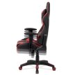 Red Faux Leather Gaming Chair with Rocking Mechanism KA-F03