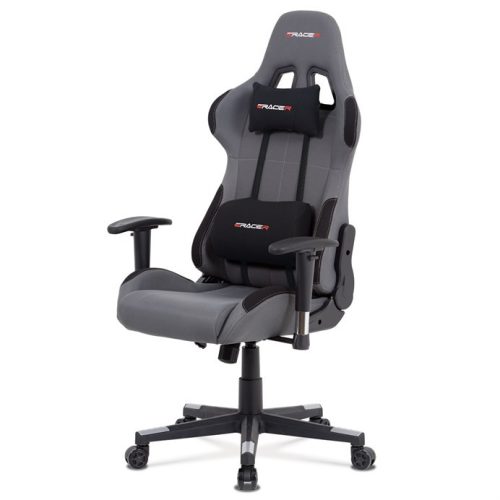 Grey Gaming Chair with Rocking Mechanism KA-F05