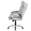 Irodai Főnöki Szék, Hinta Mechanikával, Ezüst Szövet. KA-G198 SIL2