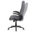 Grey Faux Leather Executive Office Chair with Rocking Mechanism KA-G301