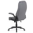 Grey Faux Leather Executive Office Chair with Rocking Mechanism KA-G301