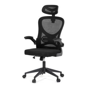   Irodai forgószék hintamechanikával, fekete kárpittal. KA-K2021 BK