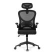 Irodai forgószék hintamechanikával, fekete kárpittal. KA-K2021 BK