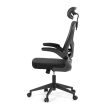 Irodai forgószék hintamechanikával, fekete kárpittal. KA-K2021 BK