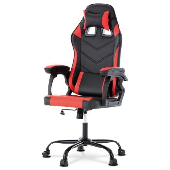 Piros Ekobőr Gamer Szék, Hinta Mechanikával. KA-L626 RED