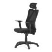 Fekete Hálós Irodai Szék, Szinkron Mechanikával. KA-R215 BK