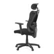 Fekete Hálós Irodai Szék, Szinkron Mechanikával. KA-R215 BK