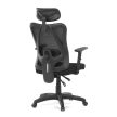 Fekete Hálós Irodai Szék, Szinkron Mechanikával. KA-R215 BK