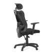 Fekete Hálós Irodai Szék, Szinkron Mechanikával. KA-R215 BK