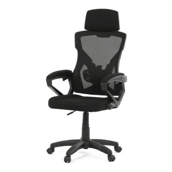   Irodai szék, magasságában állítható, fekete szövet, KA-R223 BK