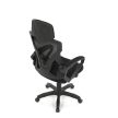 Irodai szék, magasságában állítható, fekete szövet, KA-R223 BK