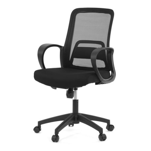 Fekete Hálós Irodai Szék, Hinta Mechanikával. KA-S3015 BK