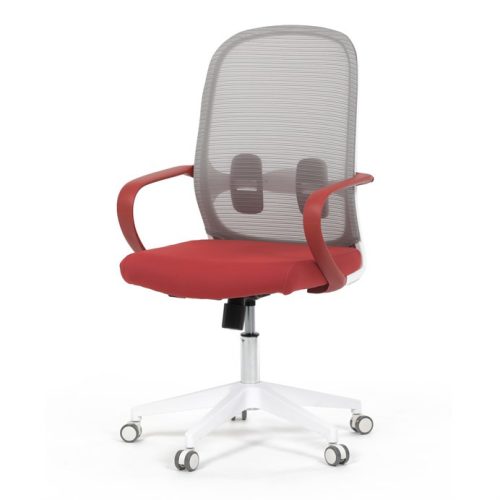 Forgószék piros szövettel. KA-S425 RED