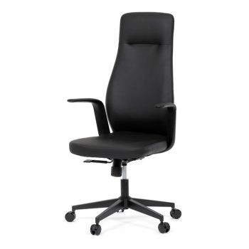   Fekete Ekobőr Irodai Főnöki Szék, Hinta Mechanikával. KA-T8325 BK
