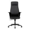 Fekete Ekobőr Irodai Főnöki Szék, Hinta Mechanikával. KA-T8325 BK