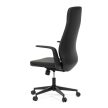Fekete Ekobőr Irodai Főnöki Szék, Hinta Mechanikával. KA-T8325 BK