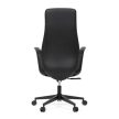 Fekete Ekobőr Irodai Főnöki Szék, Hinta Mechanikával. KA-T8325 BK