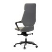 Grey Faux Leather Executive Office Chair with Rocking Mechanism KA-T8426