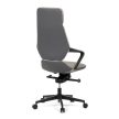 Grey Faux Leather Executive Office Chair with Rocking Mechanism KA-T8426