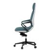 Kék Ekobőr Irodai Főnöki Szék, Hinta Mechanikával. KA-T8426 GRN