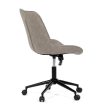 Állítható magasságú bézs szövet irodai szék. KA-V3120 LAN3