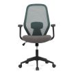 Green Mesh Office Chair with Rocking Mechanism