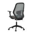 Green Mesh Office Chair with Rocking Mechanism