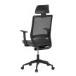 Fekete Hálós Irodai Szék Szinkron Mechanikával. KA-V3329 BK