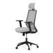 Szürke hálós irodai szék szinkronmechanikával. KA-V3329 GREY