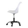 Fehér Műanyag Irodai Szék, Magasságállítással. KA-X7055 WT